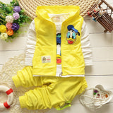 Kid Baby Boys Girls Set Cartoon Donald Duck 3 Pcs Set