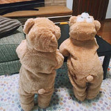 Baby Boy Warm Hazel Baby Onesie Plus Fleece Climbing Rompers