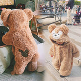 Baby Boy Warm Hazel Baby Onesie Plus Fleece Climbing Rompers