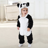 Baby Clothes Fall Style Animal Jumpsuit Flannel Crawl Pajamas For 0-5 years