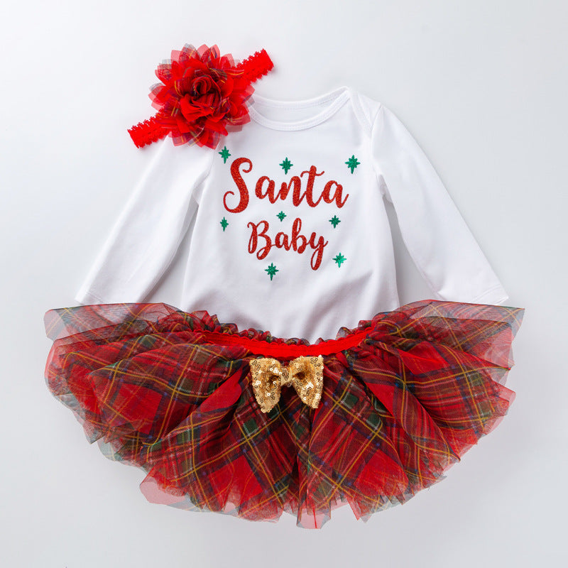 Christmas Baby Set Autumn Long Sleeve 3 Pcs Sets