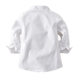 White Woven Baby Boy Formal Gentleman 3 Pcs Set Suits