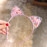 Kid Girl Super Cute Cat Ears Headband Crown Hairpin Headwears