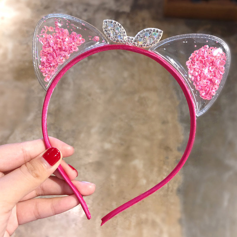 Kid Girl Super Cute Cat Ears Headband Crown Hairpin Headwears