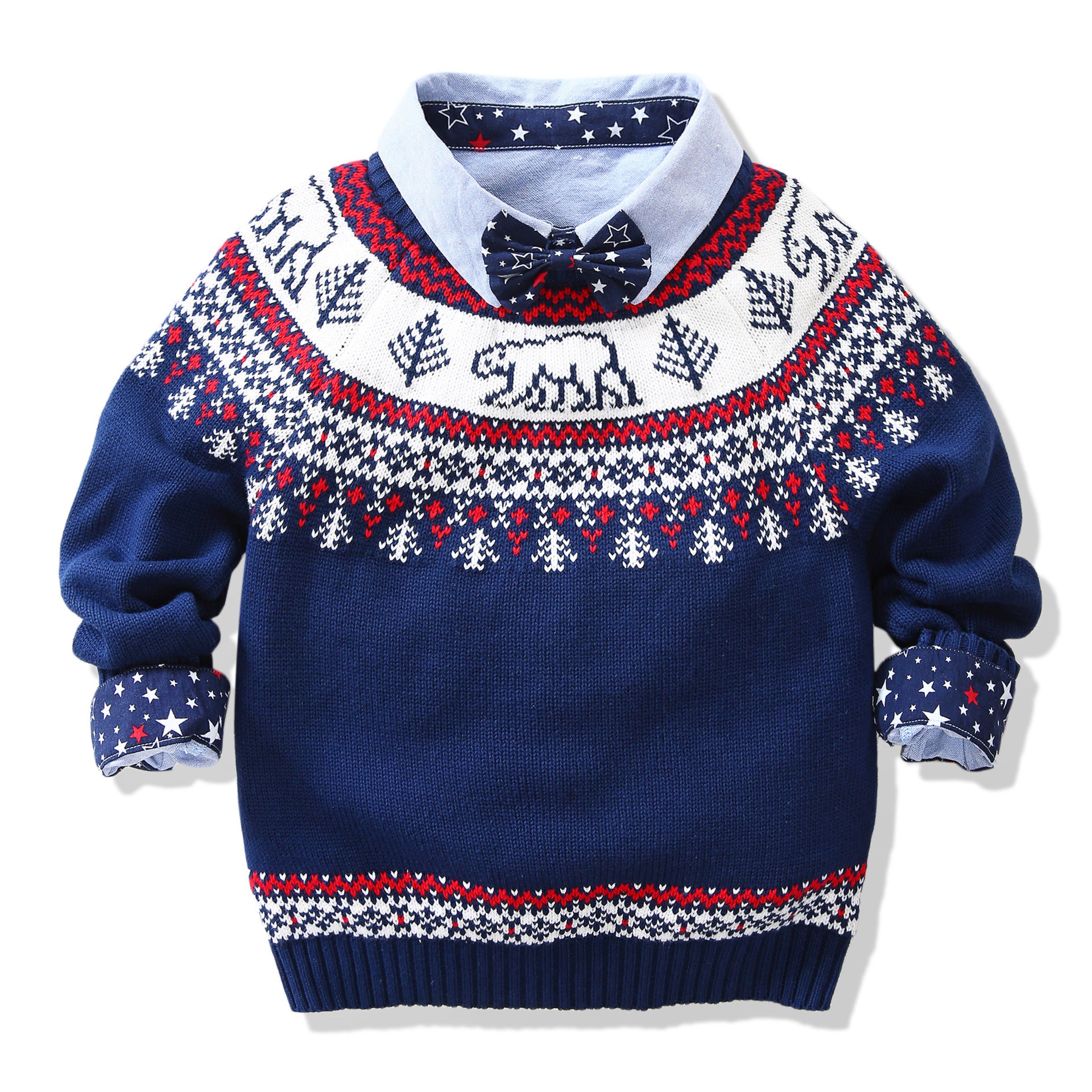 Kid Baby Boy Ins  Polar Bear Christmas Sweater