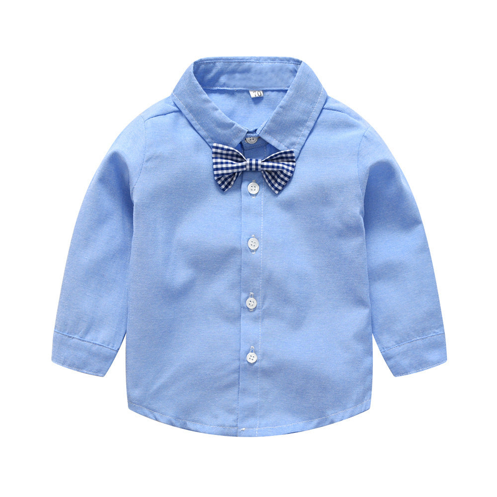 Autumn Gentleman Overalls Baby Boy Set Formal 2 Pcs Suits