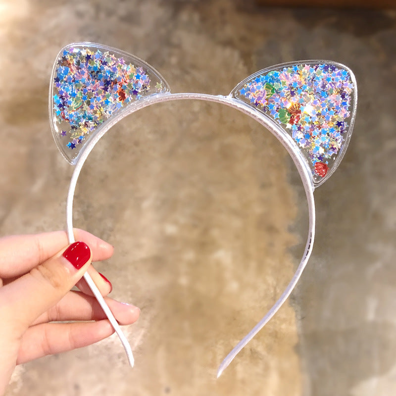 Kid Girl Super Cute Cat Ears Headband Crown Hairpin Headwears