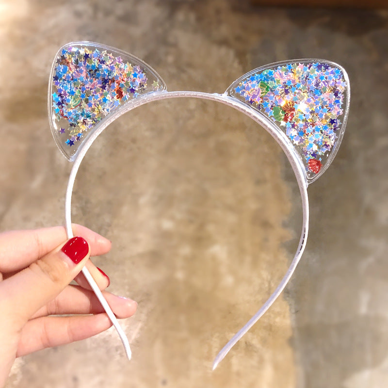 Kid Girl Super Cute Cat Ears Headband Crown Hairpin Headwears