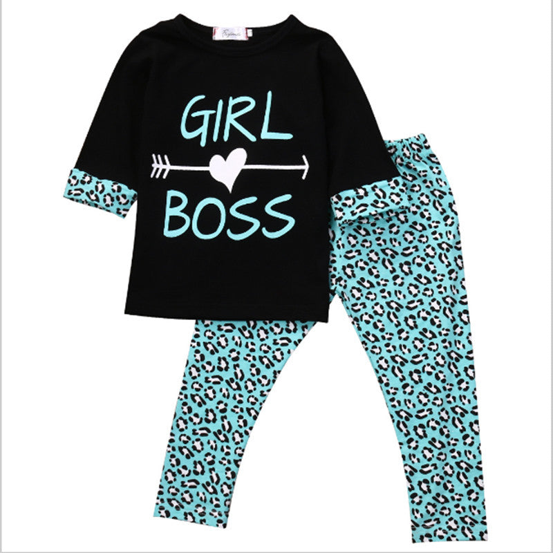 Toddler Kids Baby Girl Outfits Long Sleeve Set 3 Pcs