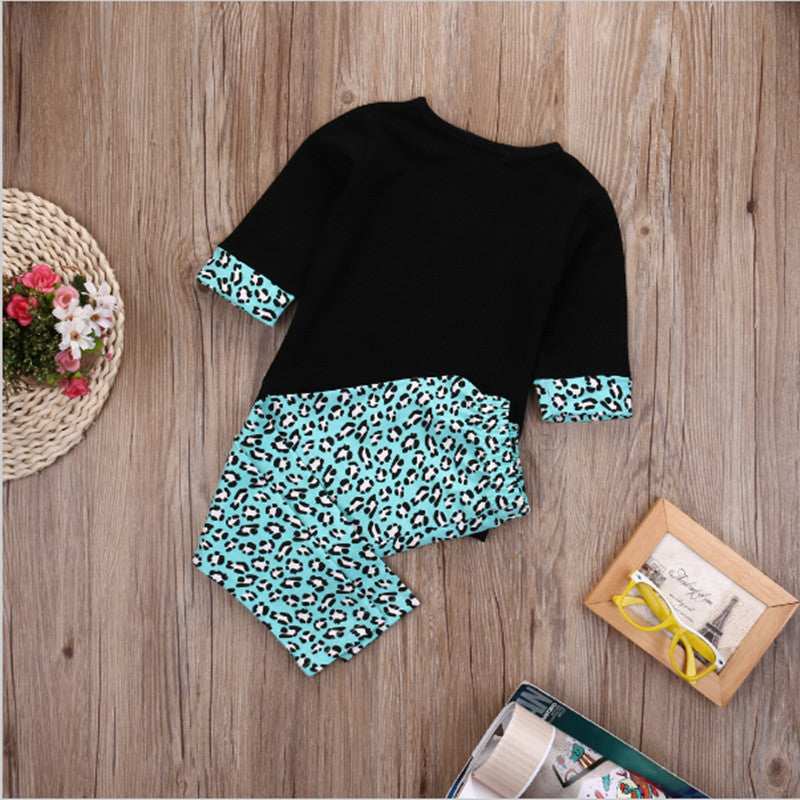 Toddler Kids Baby Girl Outfits Long Sleeve Set 3 Pcs