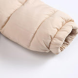 Baby Boy Girl Cartoon Bear Romper Double Zipper Snowsuit