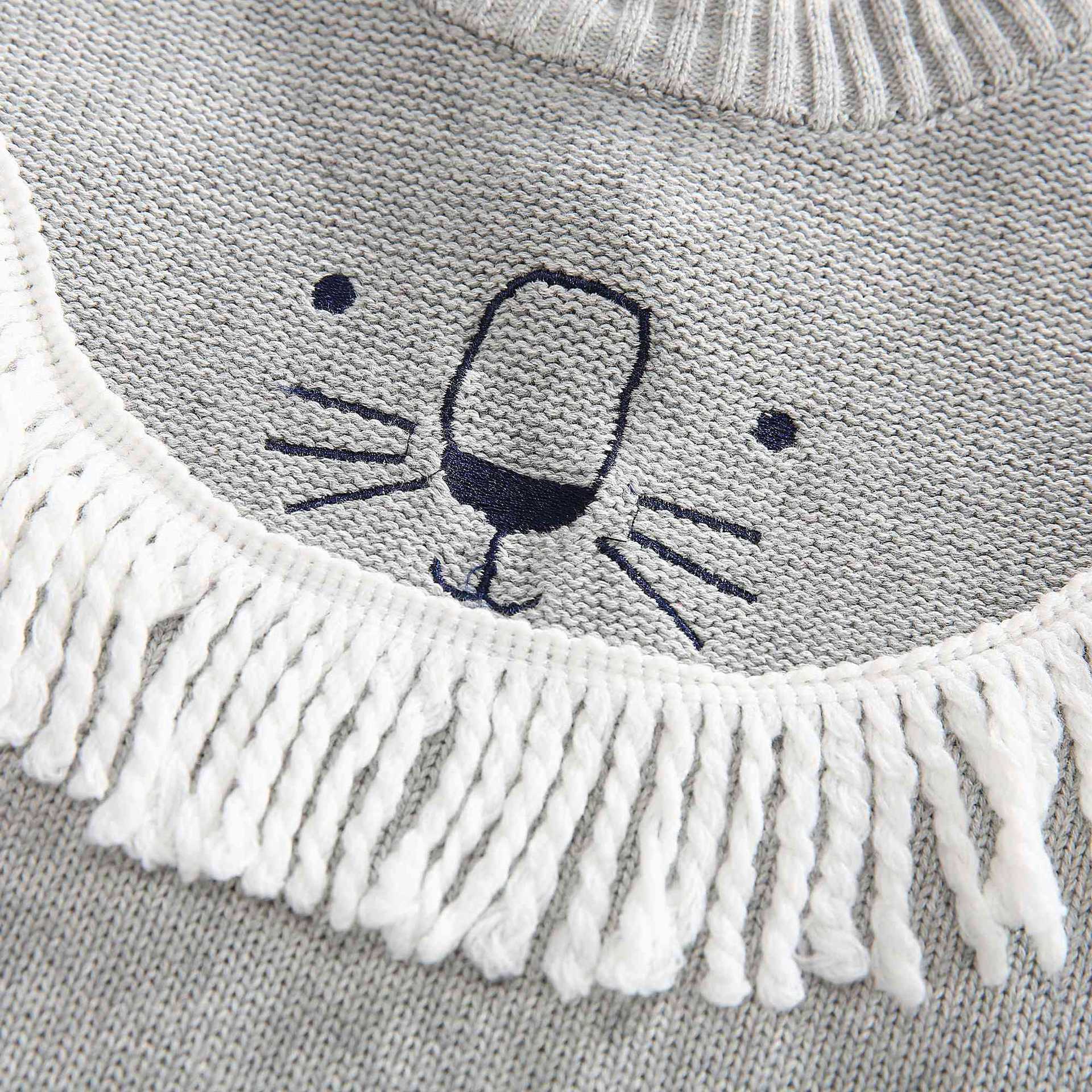 Kid Baby Girl Cartoon Lion Pullover Sweater