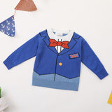 Kid Baby Boy  Girl Conan Sailor Moon Jersey Pleated Suit 2 Pcs Sets