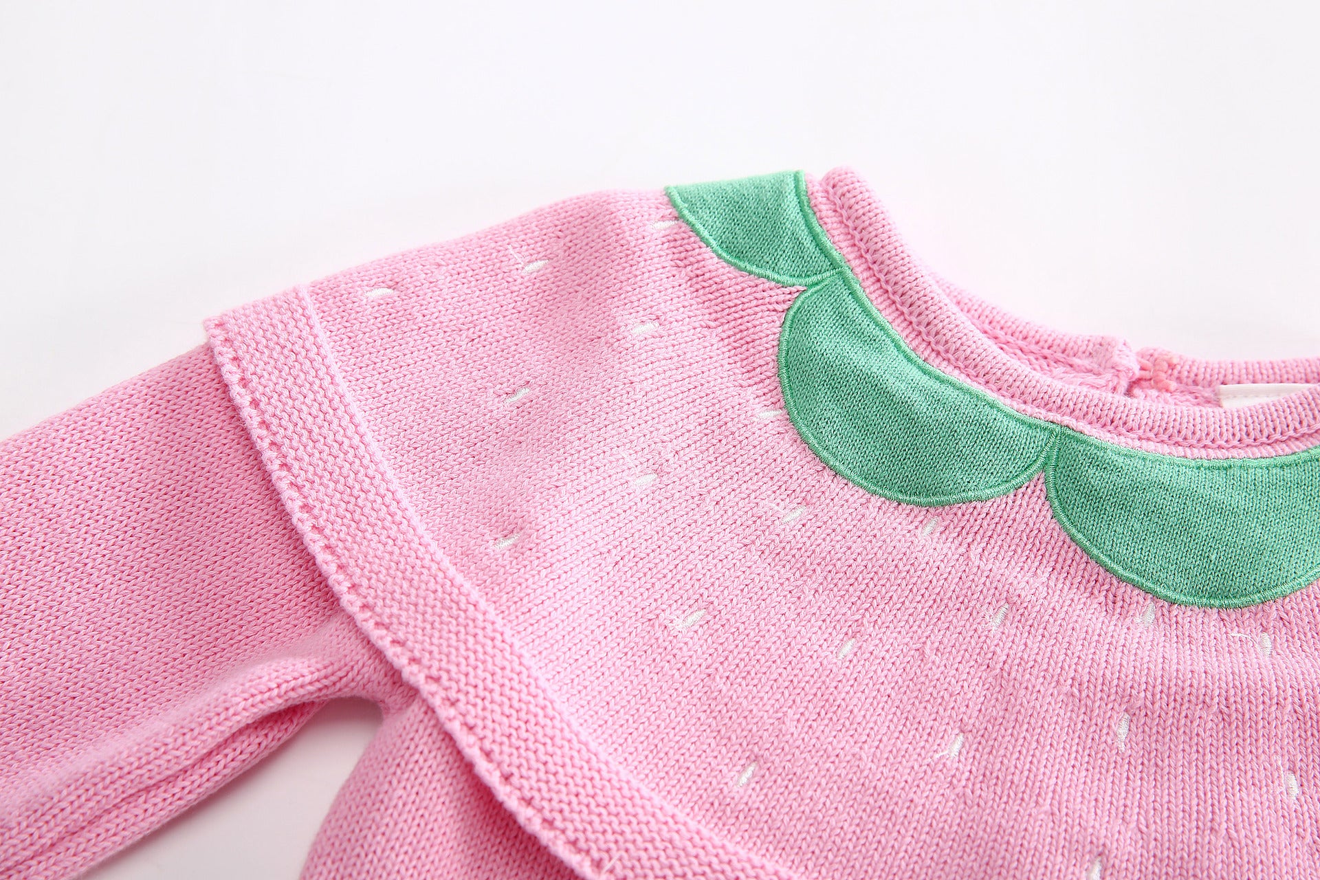 Kid Baby Girl  Strawberry Shawl Ins Sweater