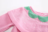Kid Baby Girl  Strawberry Shawl Ins Sweater