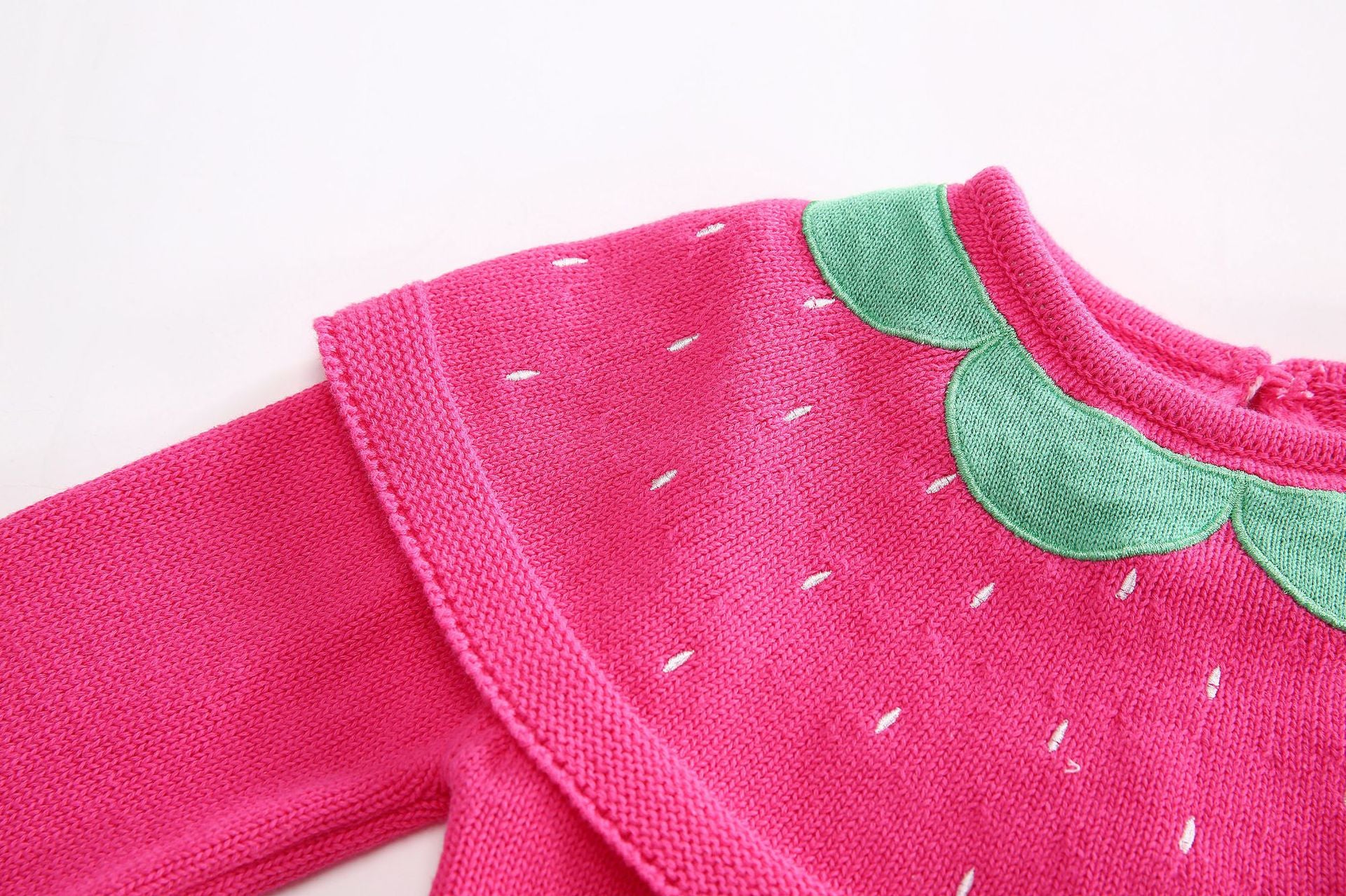 Kid Baby Girl  Strawberry Shawl Ins Sweater