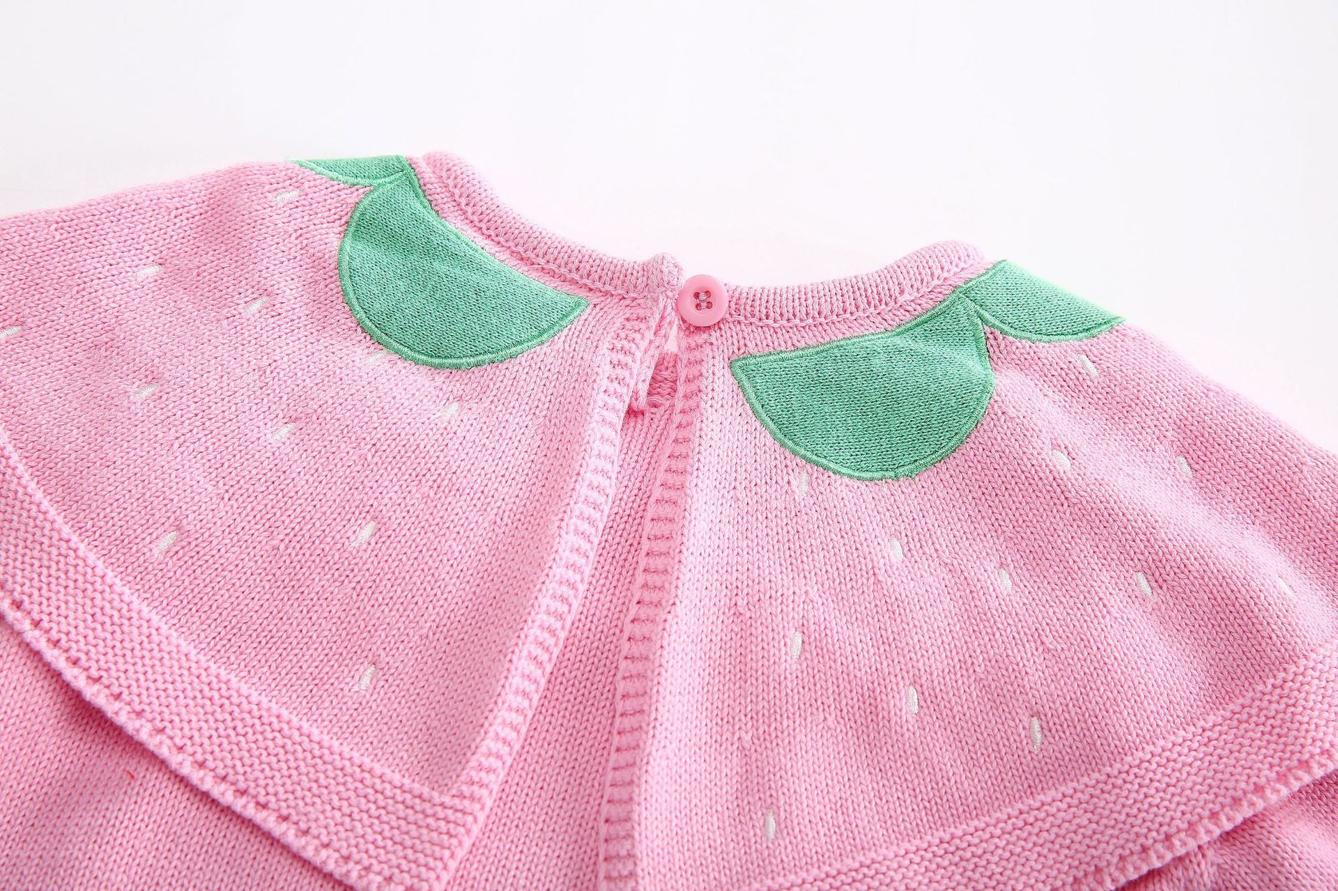 Kid Baby Girl  Strawberry Shawl Ins Sweater