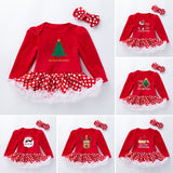 Baby Girl Christmas Long-sleeved Dress 0-2 Years