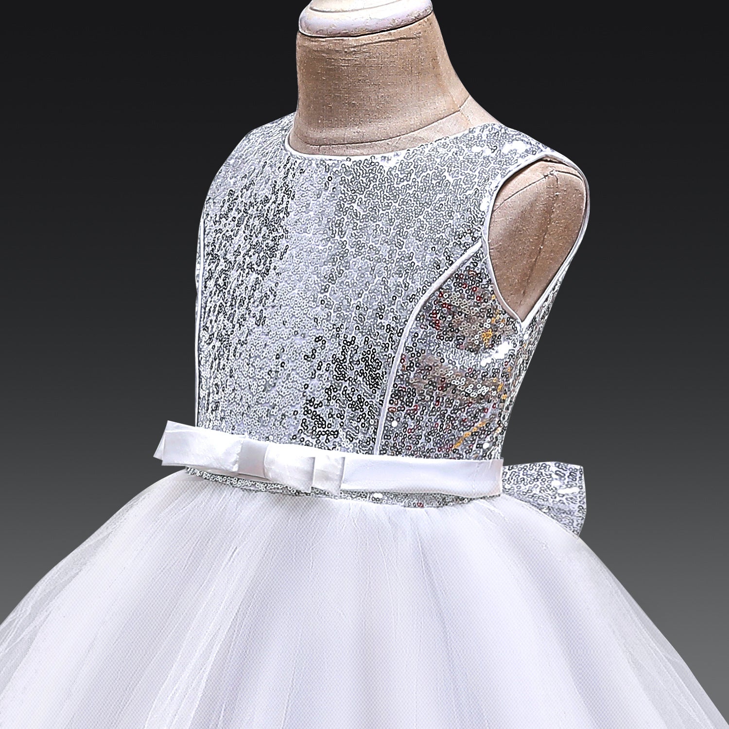 Kid Girl Princess Model Catwalk Cello Play Tuxedos Party Dresses