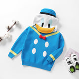 Kid Baby  Boys And Girls Three-dimensional Cartoon Duck Cotton Hooded Sweater