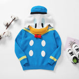 Kid Baby  Boys And Girls Three-dimensional Cartoon Duck Cotton Hooded Sweater