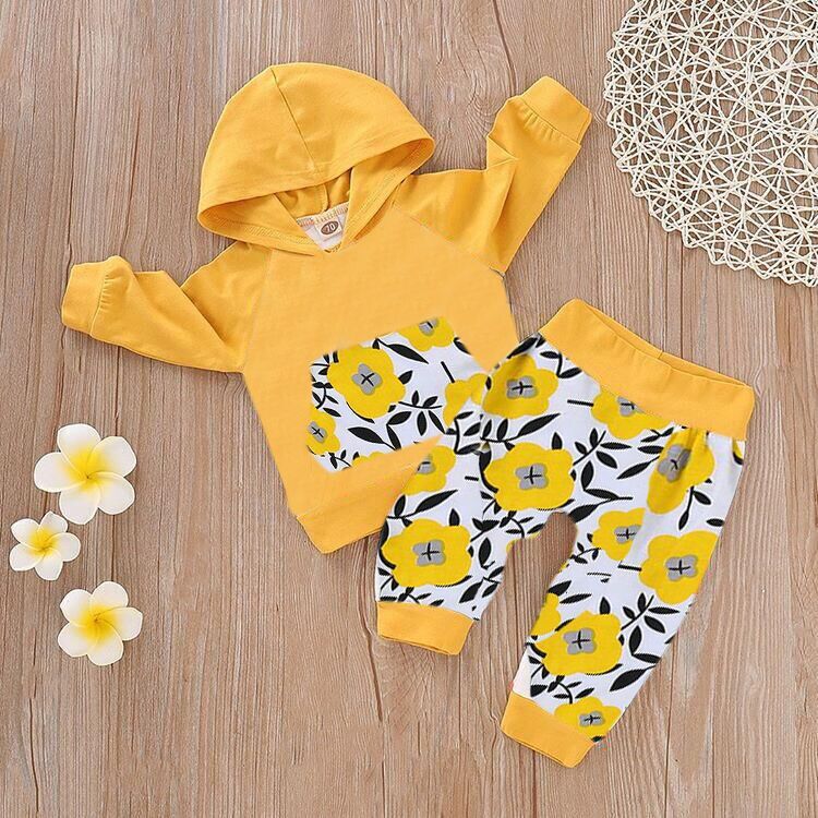 Baby Girl Spring Pure Cotton Long Sleeve 2 Pcs Set Outfits