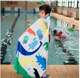Kid Thicken Cartoon Cotton Bath Beach Towel Compressed Pajamas