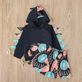 Kid Baby Girls Boho Style Dinosaur 2 Pcs Sets