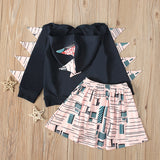 Kid Baby Girls Boho Style Dinosaur 2 Pcs Sets