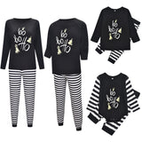 Family Matching Parent-child Christmas Printed Letter Pajamas