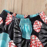 Kid Baby Girls Boho Style Dinosaur 2 Pcs Sets