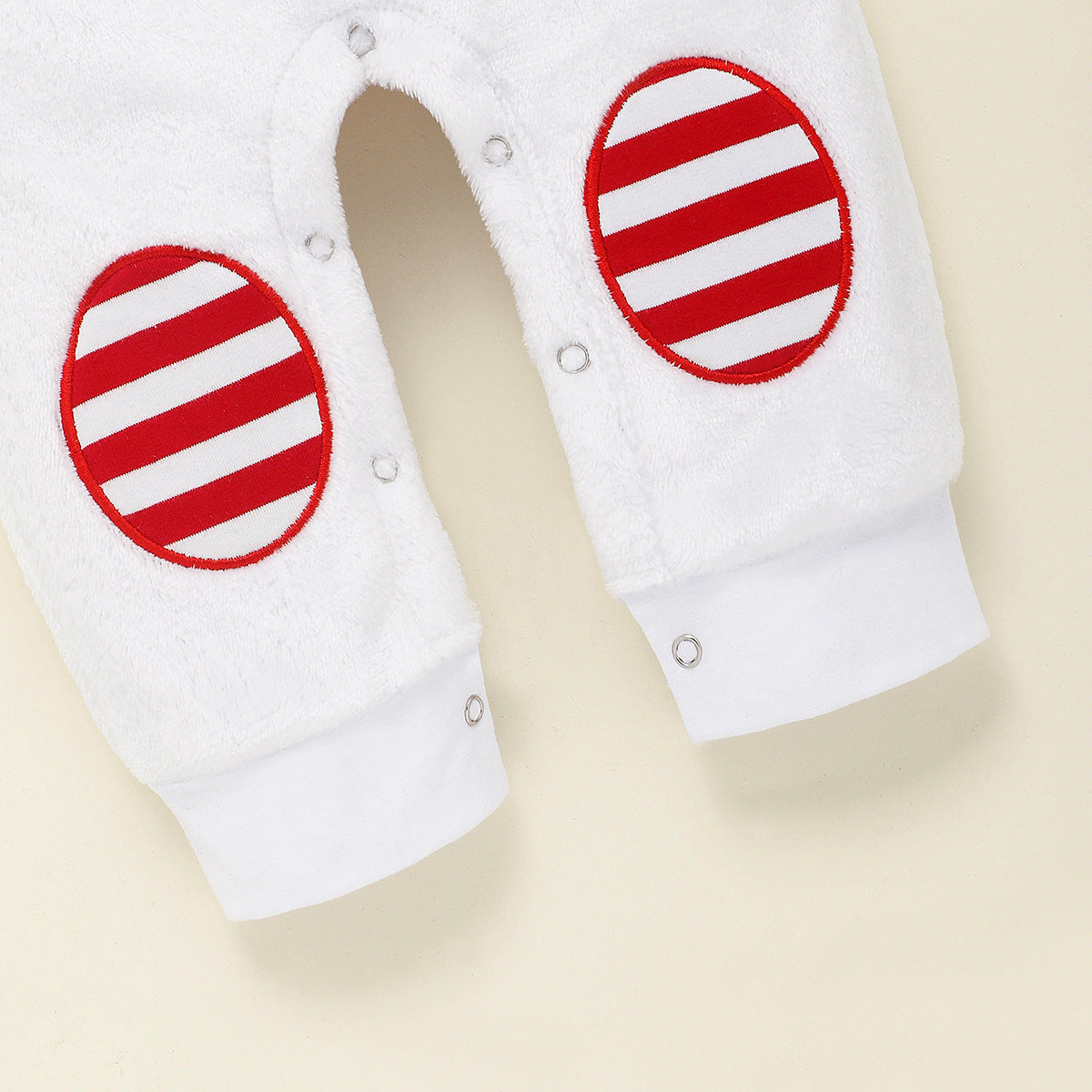 Kids Baby Snowman Embroidered Hooded Jumpsuit Rompers