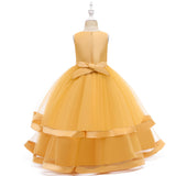 Kid Girl Princess Large Wedding Pompous Catwalk Dress