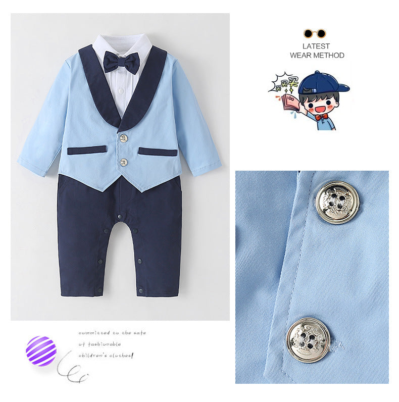Baby Boys Gentlemen Long Sleeve Suit 2 Pcs Sets