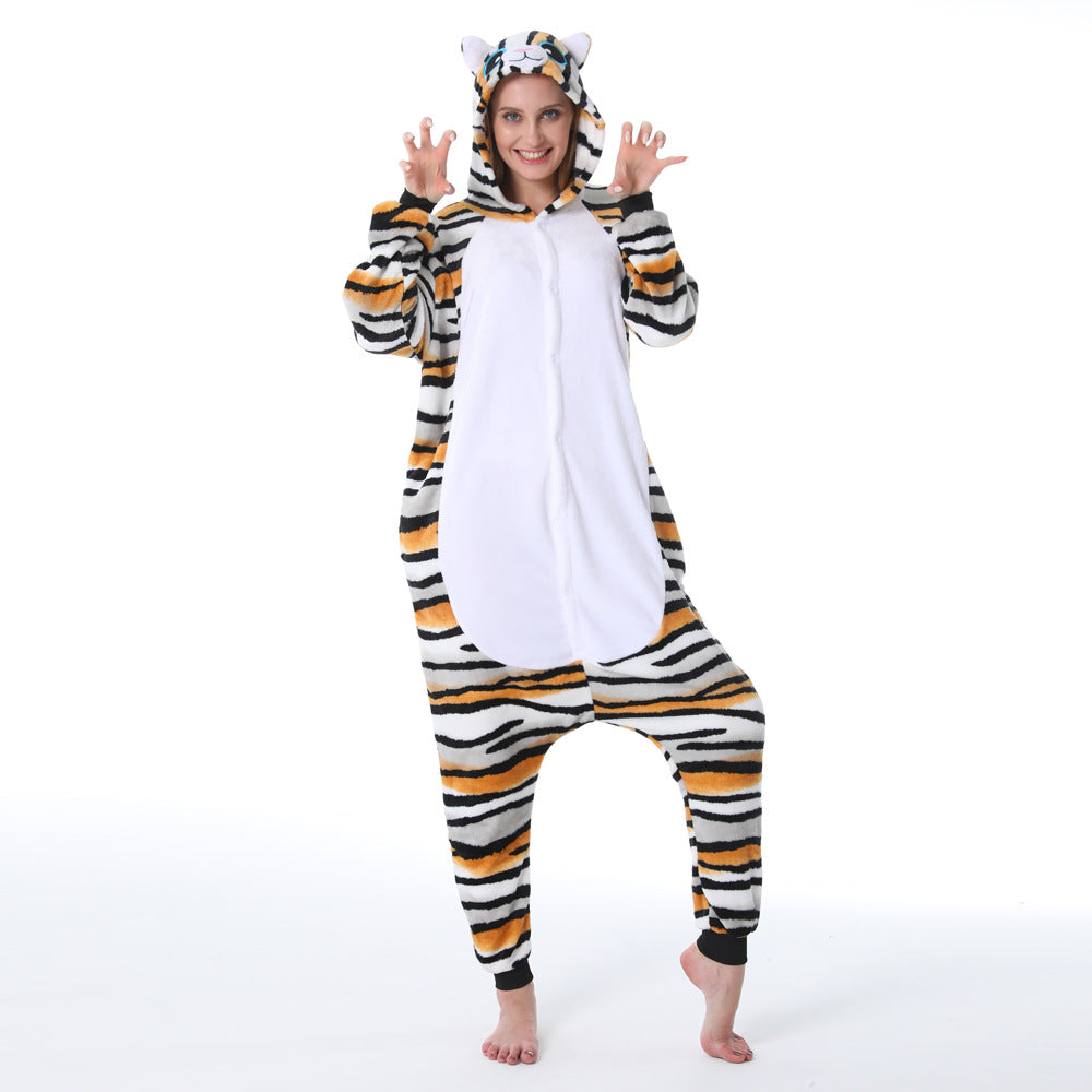 Family Matching Parent-child Cartoon Animal One-piece Pajamas