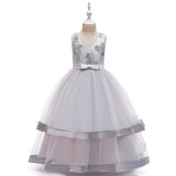 Kid Girl Princess Large Wedding Pompous Catwalk Dress
