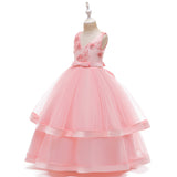 Kid Girl Princess Large Wedding Pompous Catwalk Dress