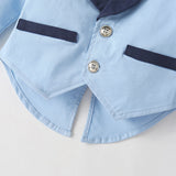 Baby Boys Gentlemen Long Sleeve Suit 2 Pcs Sets