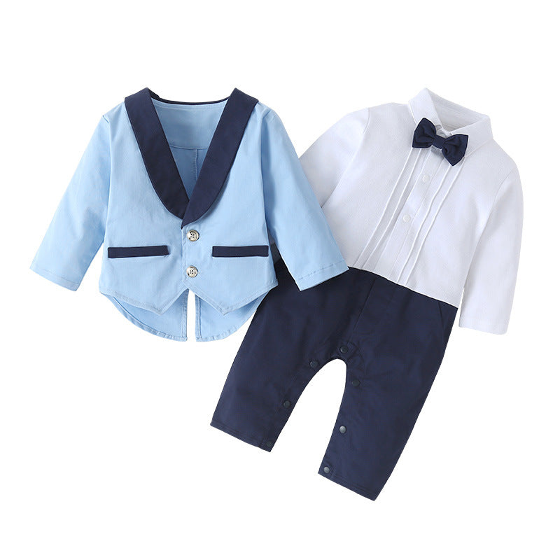 Baby Boys Gentlemen Long Sleeve Suit 2 Pcs Sets
