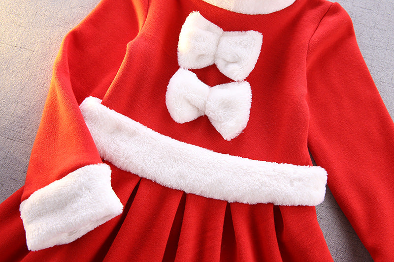 Kid Baby Girl Christmas Santa Claus Suits 2 Pcs Sets