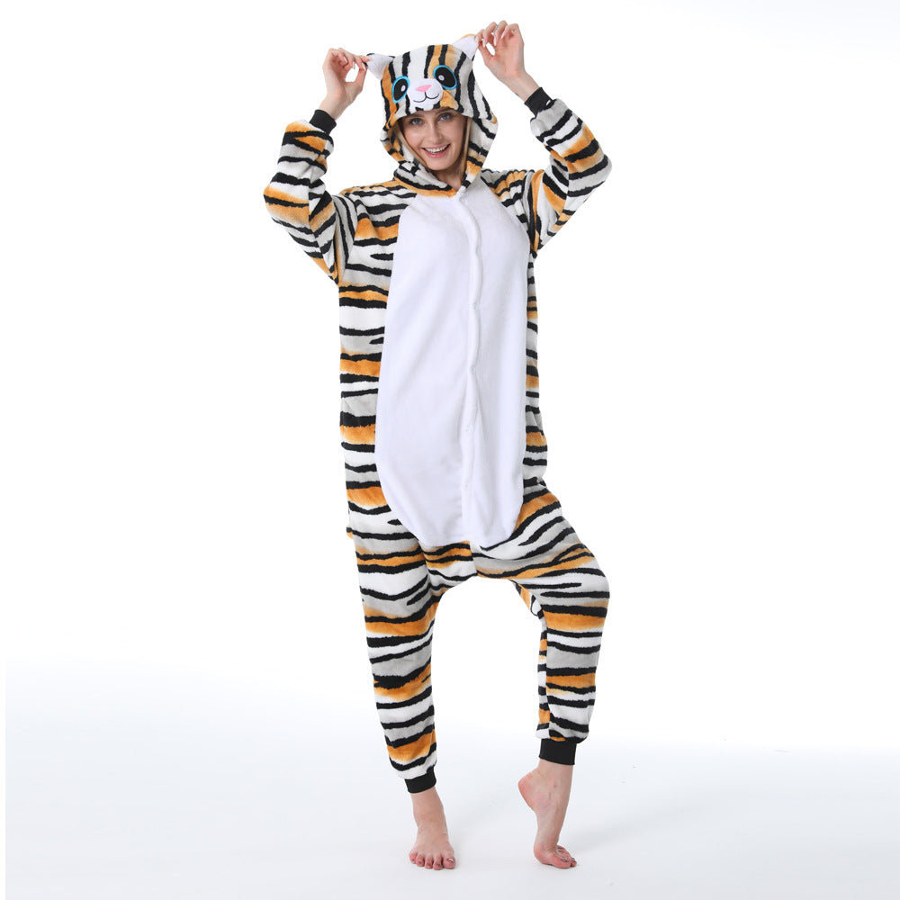 Family Matching Parent-child Cartoon Animal One-piece Pajamas
