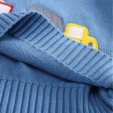 Kid Baby Boy Embroidered Car Knitted Sweater