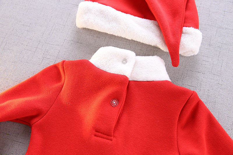 Kid Baby Girl Christmas Santa Claus Suits 2 Pcs Sets