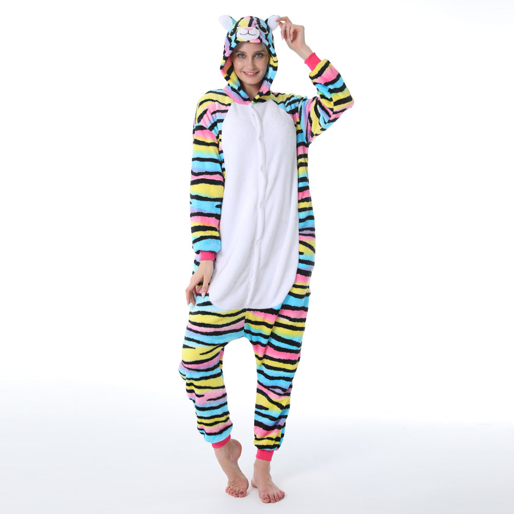 Family Matching Parent-child Cartoon Animal One-piece Pajamas
