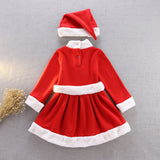Kid Baby Girl Christmas Santa Claus Suits 2 Pcs Sets