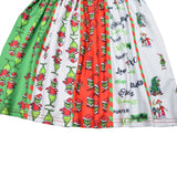 Kid Baby Girl Christmas Deplorable Green Fur Grinch Dress