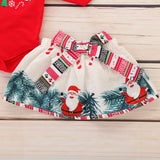 Cute Baby Girl Fashion Ins Christmas Suit 3 Pcs Set