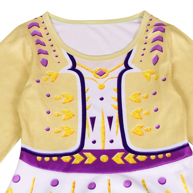 Kid Girl Princess Aisha Cartoon Dresses