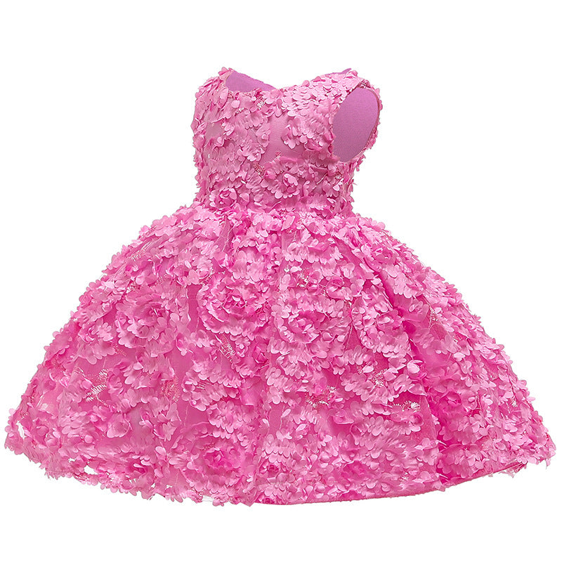 Kid Baby Girl Princess New Korean Version Flowers Dress