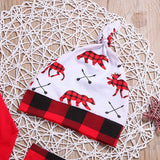 Kids Baby Long Sleeve Christmas Letter Creeper Sets 3 Pcs
